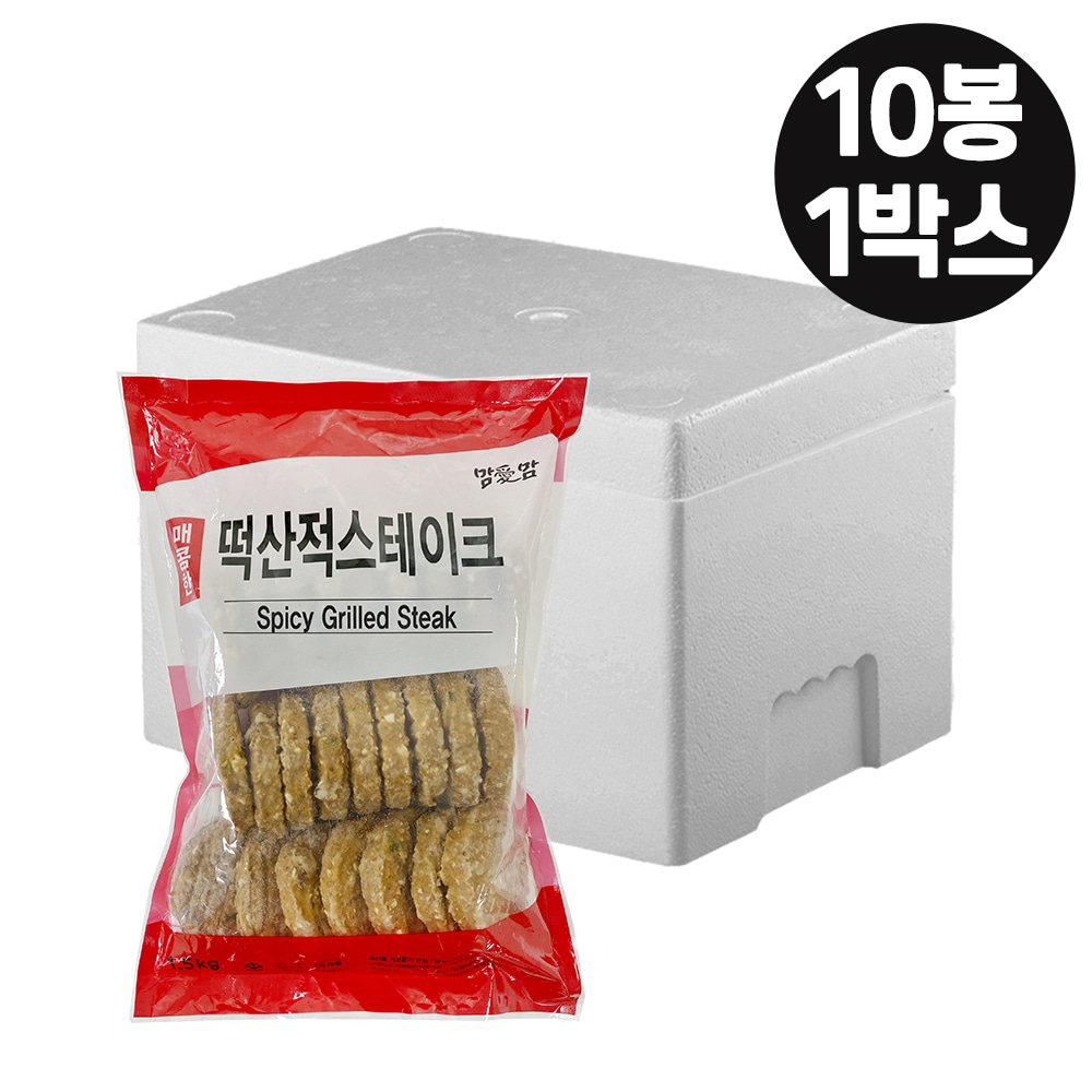 [10봉묶음]맘모스 매콤떡산적스테이크(60gx25개입)1.5kg